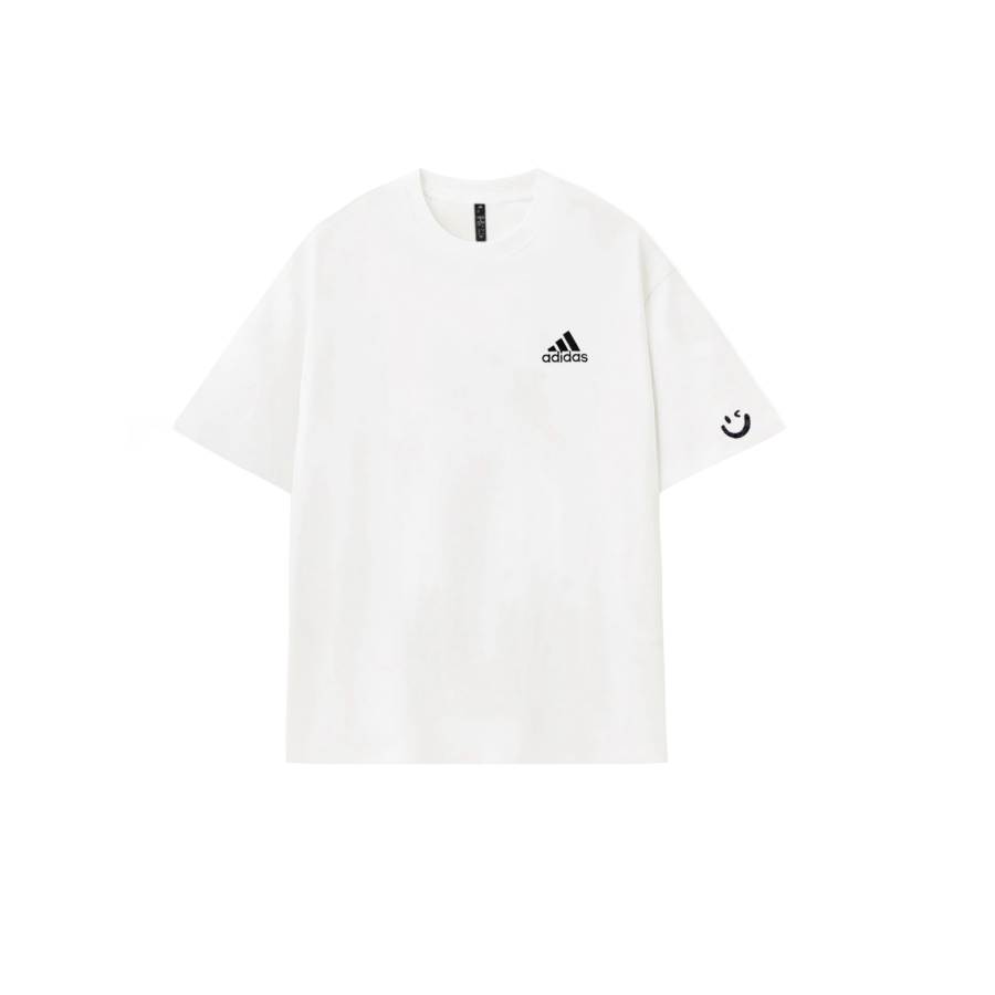 Adidas Adidas MUST HAVES T Shirts Unisex White Crew Neck Thin Straight Fit