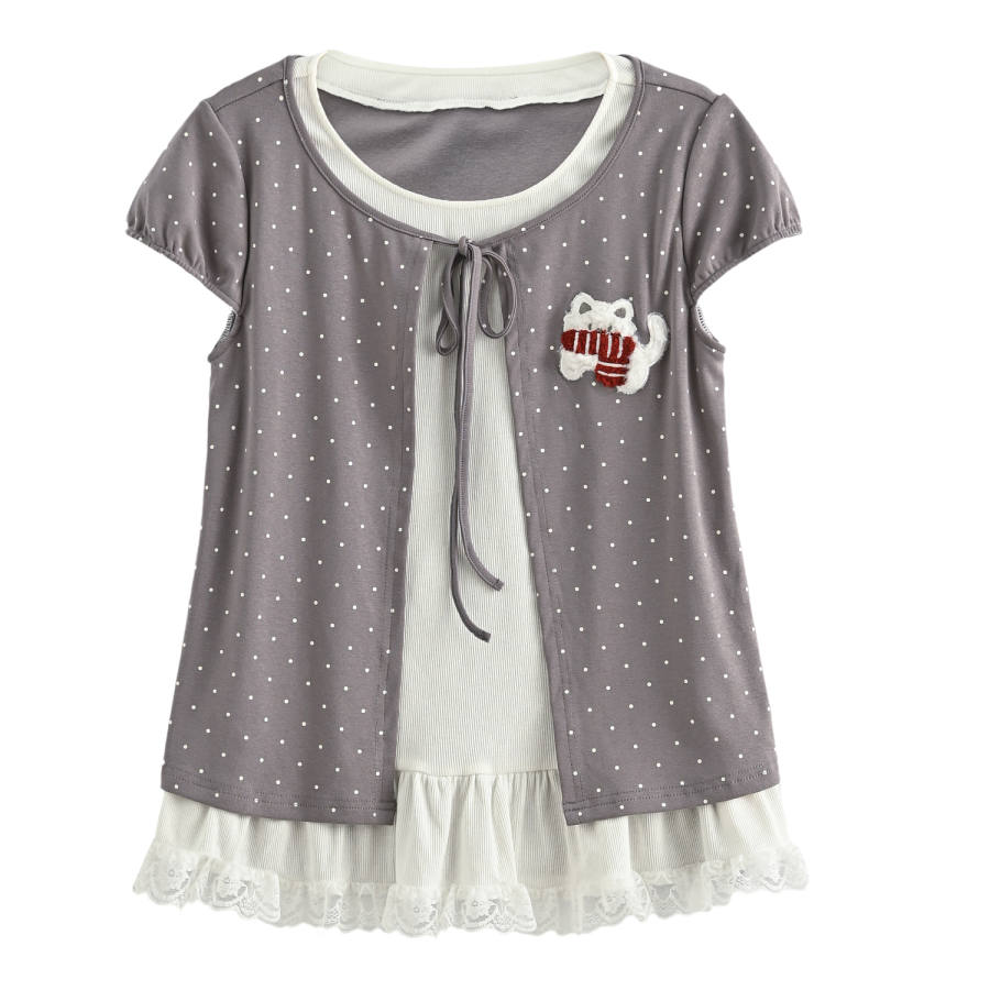SNBL T Shirts Women's Gray Crew Neck Moderate