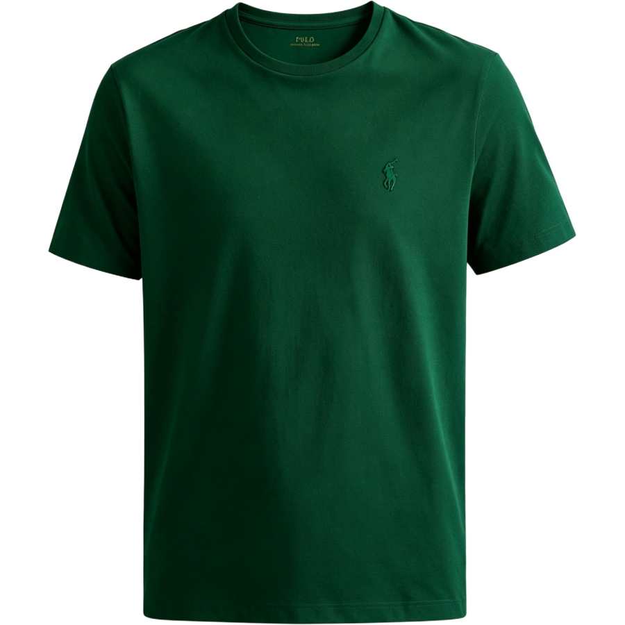 Polo Ralph Lauren T Shirts Men's Green Crew Neck Moderate Straight Fit