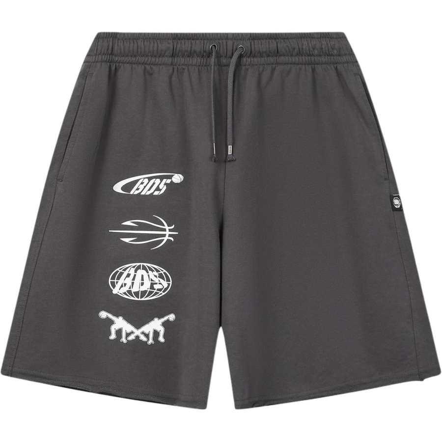 Li-Ning Li Ning BADFIVE Casual Shorts Men's Black Pine Gray Moderate Straight Fit Pants