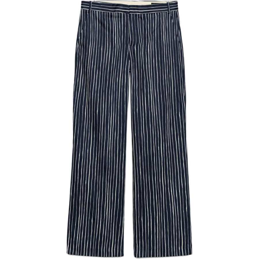 ZARA ZW Casual Pants Women's Sea Blue Moderate Straight Fit Pants