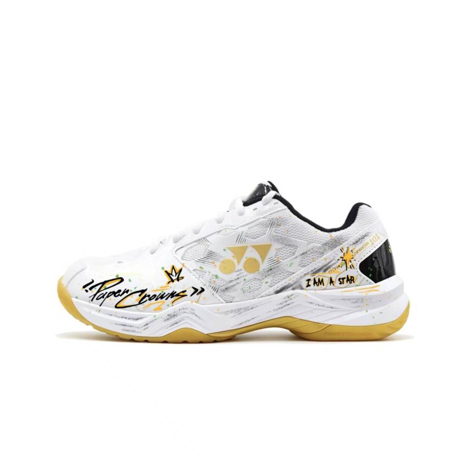 YONEX Badminton Shoes Unisex Low Top White Black Gold Yellow Green