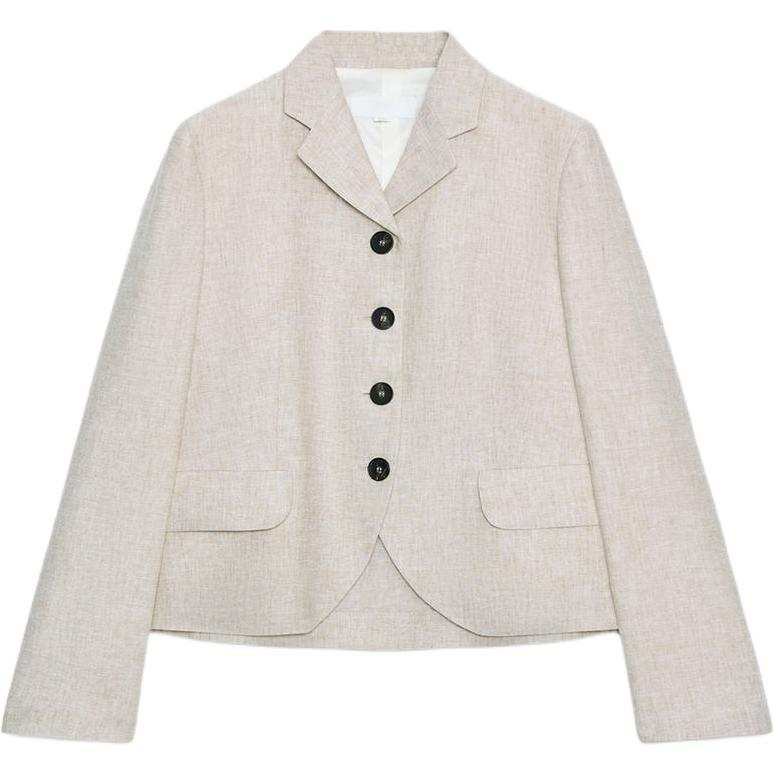 ZARA Business Suits Women's Sand/Zebra Print Lapel