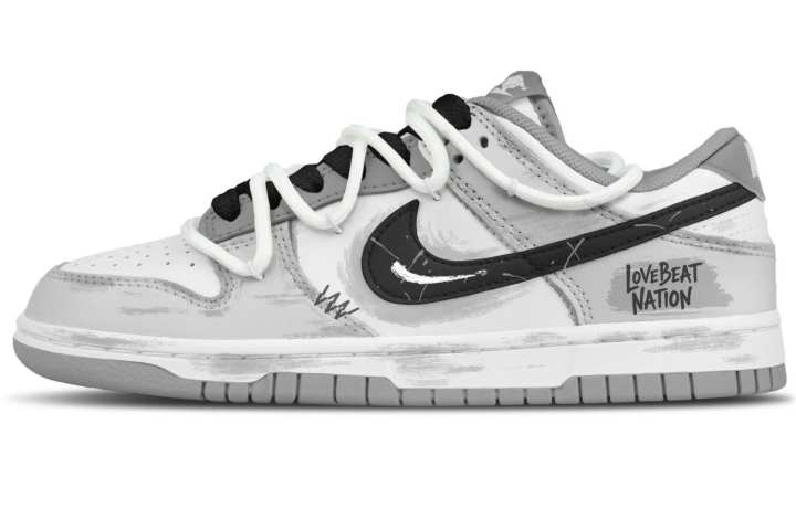 Nike Nike Dunk Skateboard Shoes Unisex Low Top Gray White