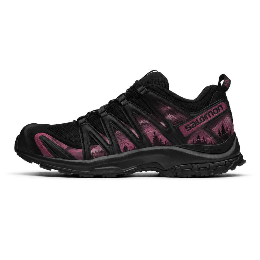 SALOMON XA PRO 3D Running Shoes Unisex Low Top Black Pink