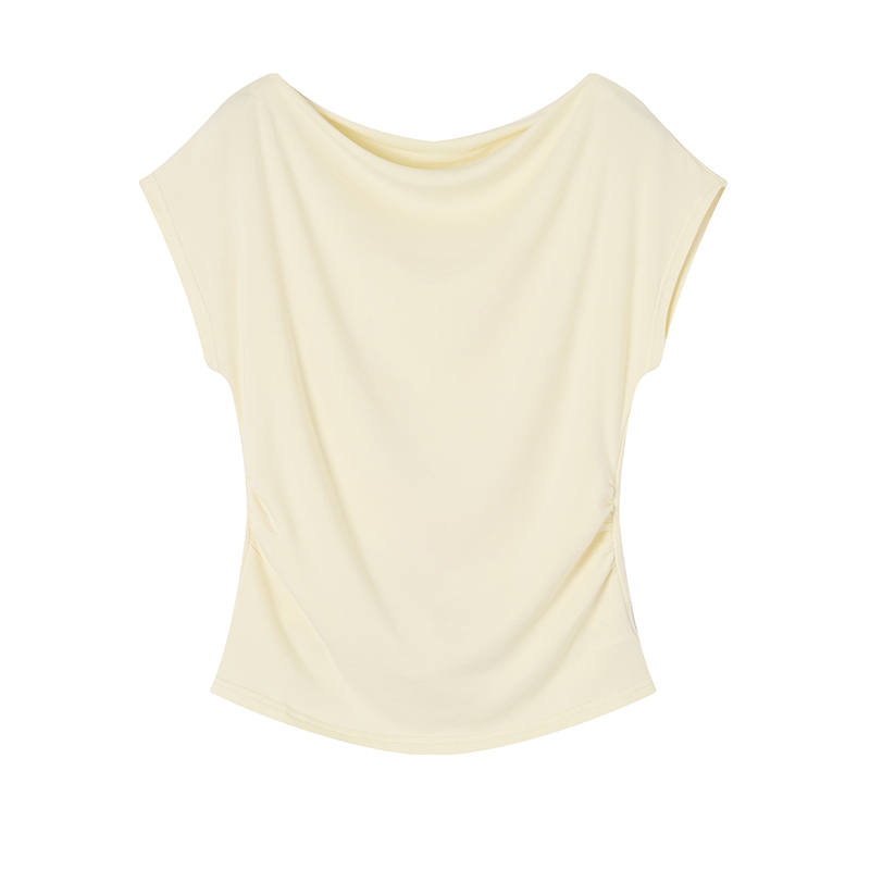 XIANGYING T Shirts Women's Boat Neck