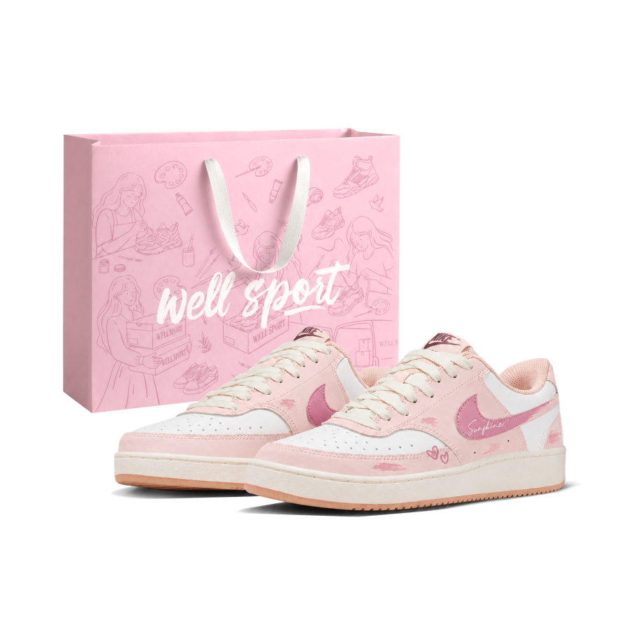 Nike Nike Court Vision Skateboard Shoes Women's Low Top White