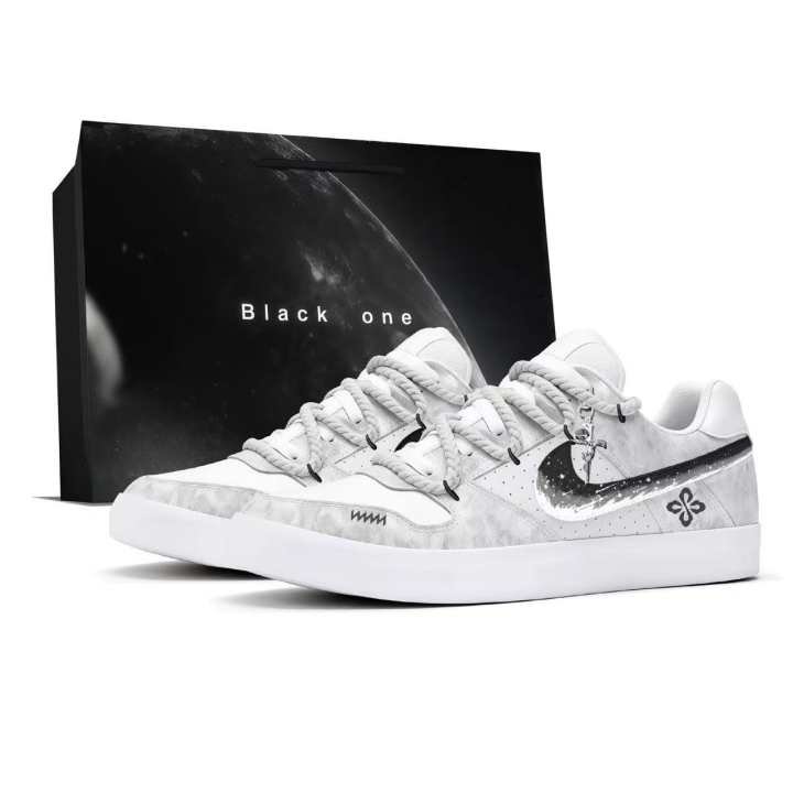 Nike Nike SB Delta Skateboard Shoes Unisex Low Top Black/White/Gray