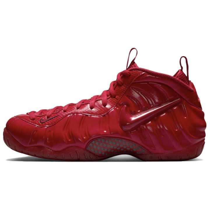 Nike Nike Foamposite Pro Mid top Basketball Shoes Unisex Red Black