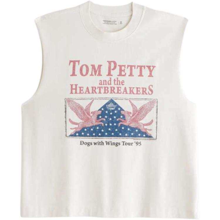 Abercrombie&Fitch Tank Tops Men's White Crew Neck Moderate Other