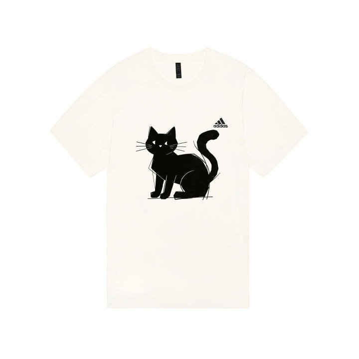 Adidas Adidas MUST HAVES T Shirts Unisex Ecru Crew Neck Moderate