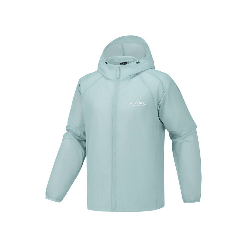 Skechers Sun Protection Jackets Men's Ashley Blue 0216 Hooded Non Detachable Moderate