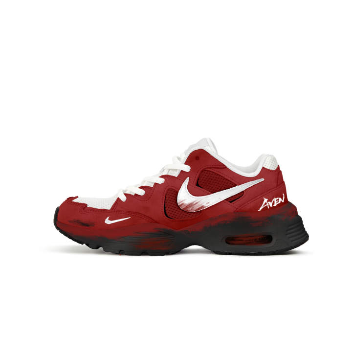Nike Nike Air Max Fusion Running Shoes Unisex Low Top White, Red