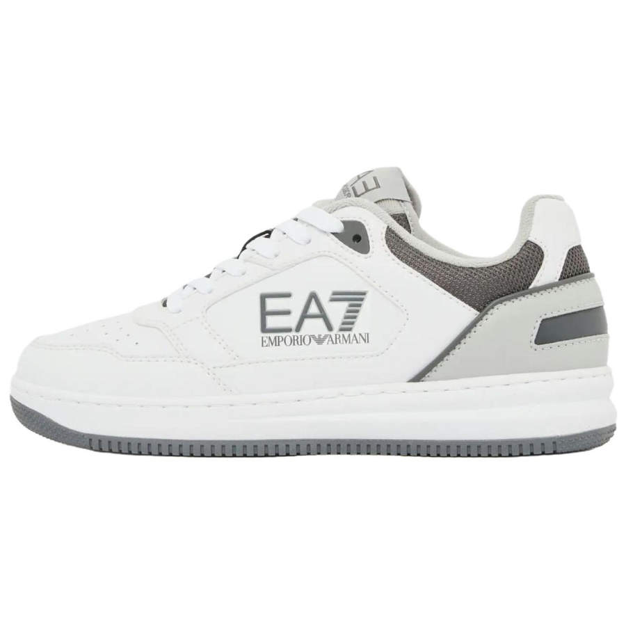 EMPORIO ARMANI EA7 Skateboard Shoes Unisex Low Top White & Gray