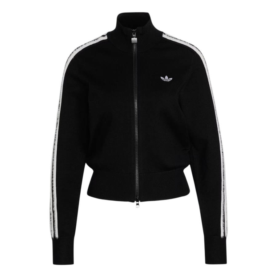 Adidas Originals Jackets Women's Black/White Turtleneck Moderate Straight Fit