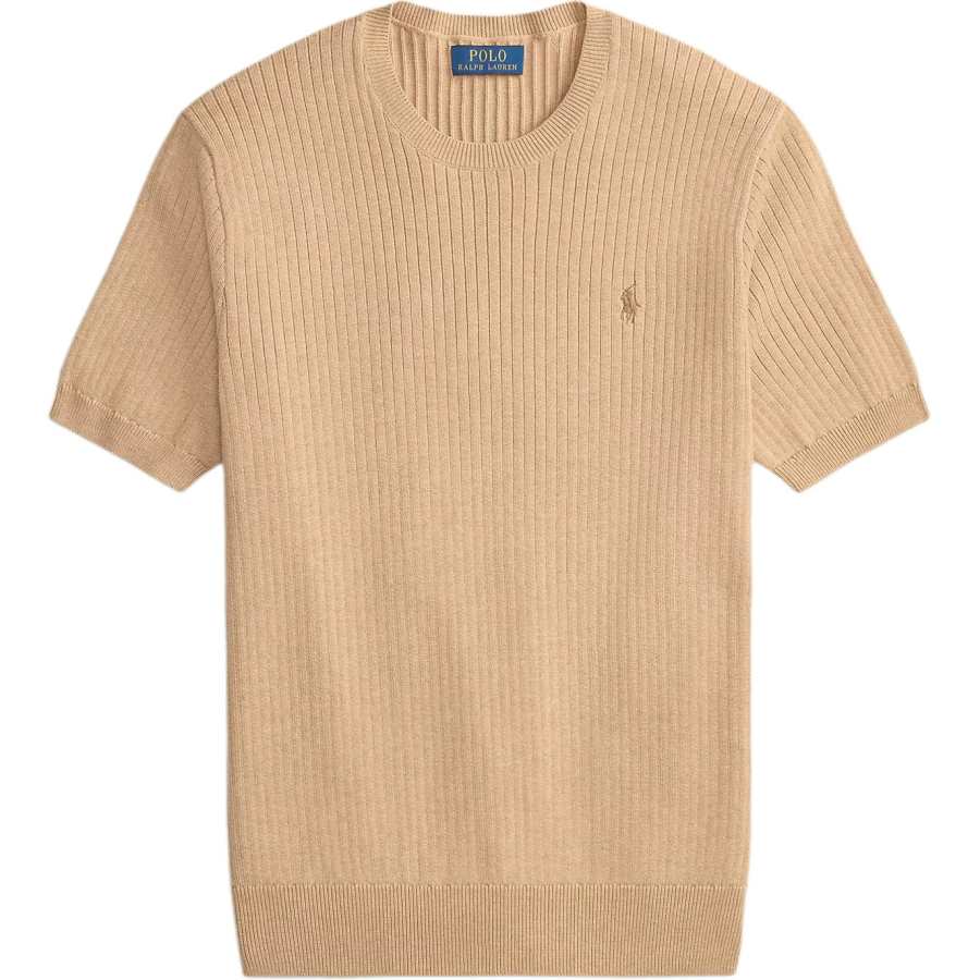 Polo Ralph Lauren Knitwear Men's Camel Crew Neck Moderate Straight Fit