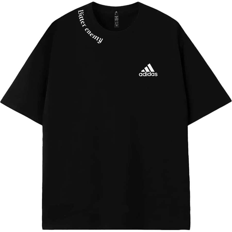 Adidas Adidas MUST HAVES T Shirts Unisex Black White Crew Neck Moderate Straight Fit