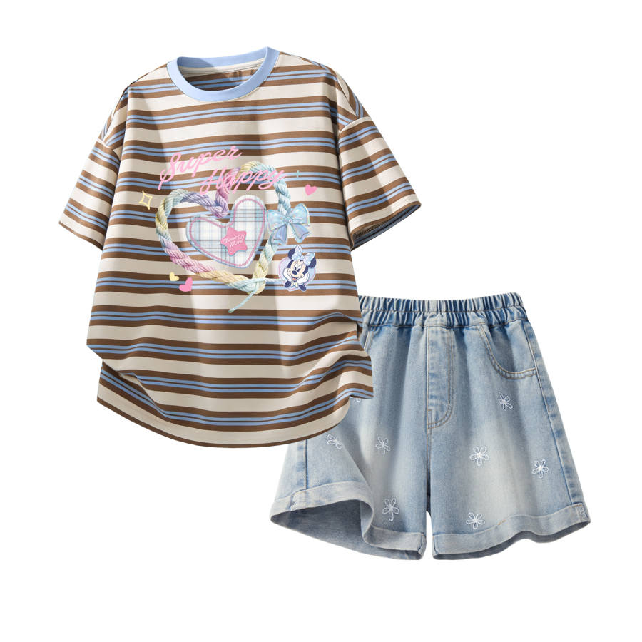 Disney Kids Casual Sportswear Crew Neck Thin Stretch Breathable
