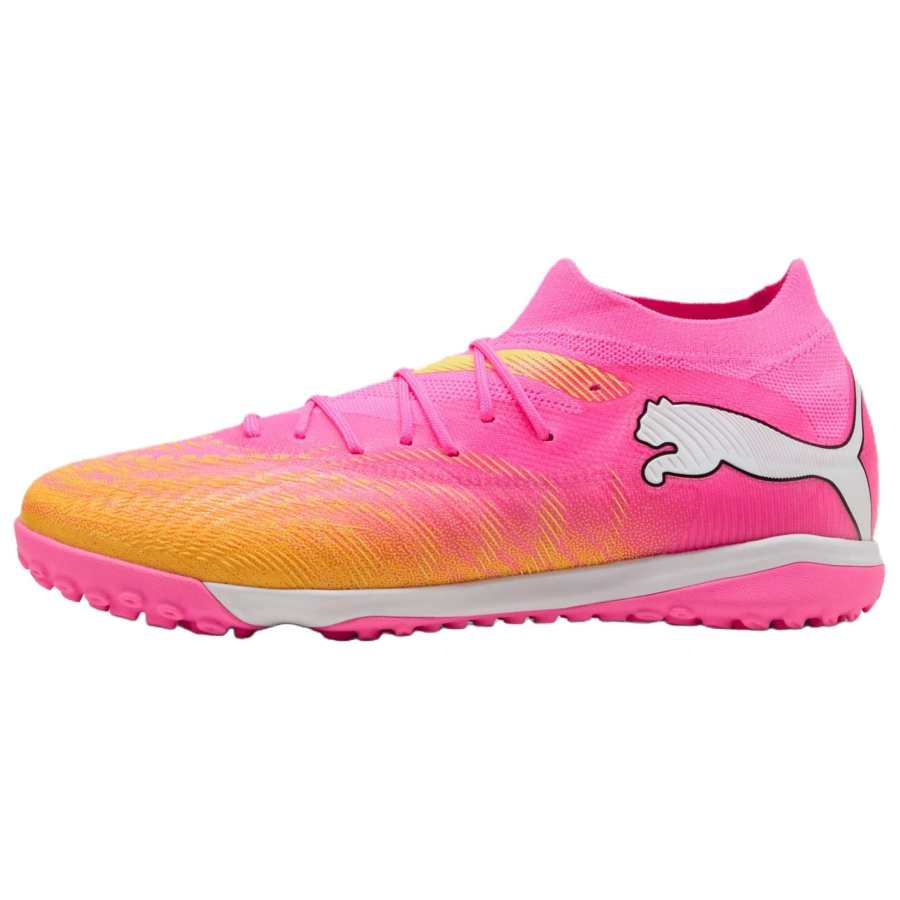 PUMA Future 9 Soccer Shoes Men's Mid Top Pink Blue