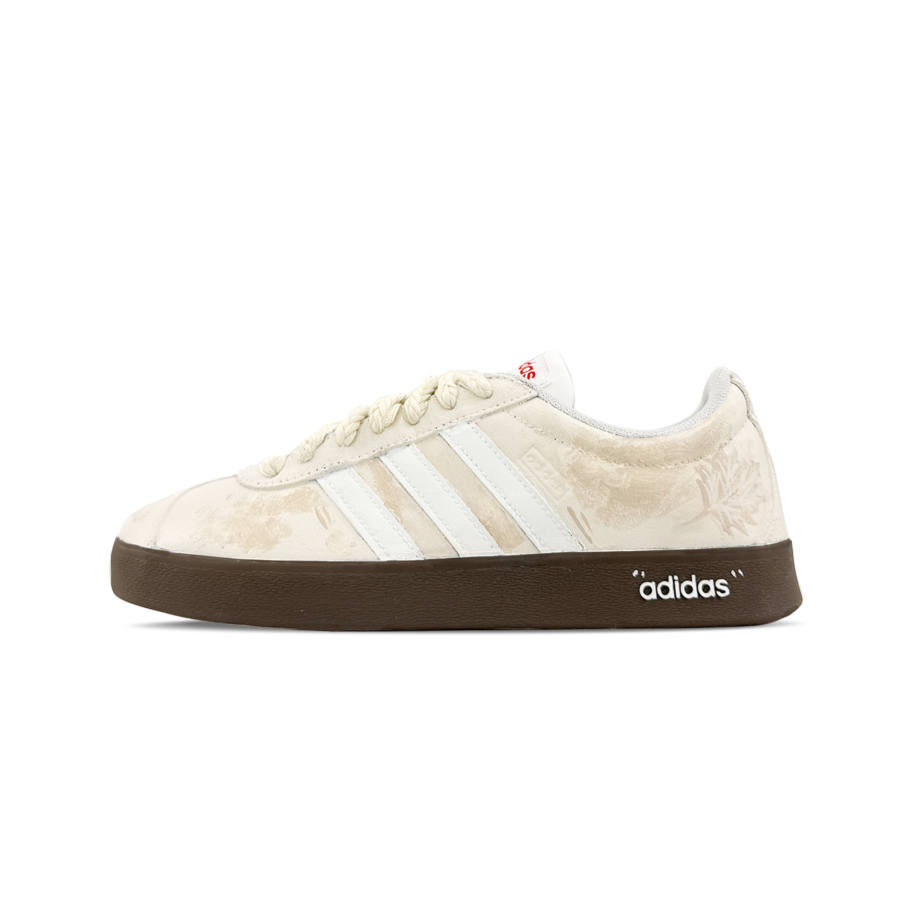 Adidas Adidas Vl Court Classic German Army Trainers Unisex Low Top Beige