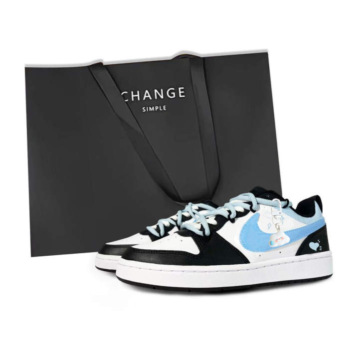 Nike Nike Court Borough Skateboard Shoes Unisex Low Top Blue