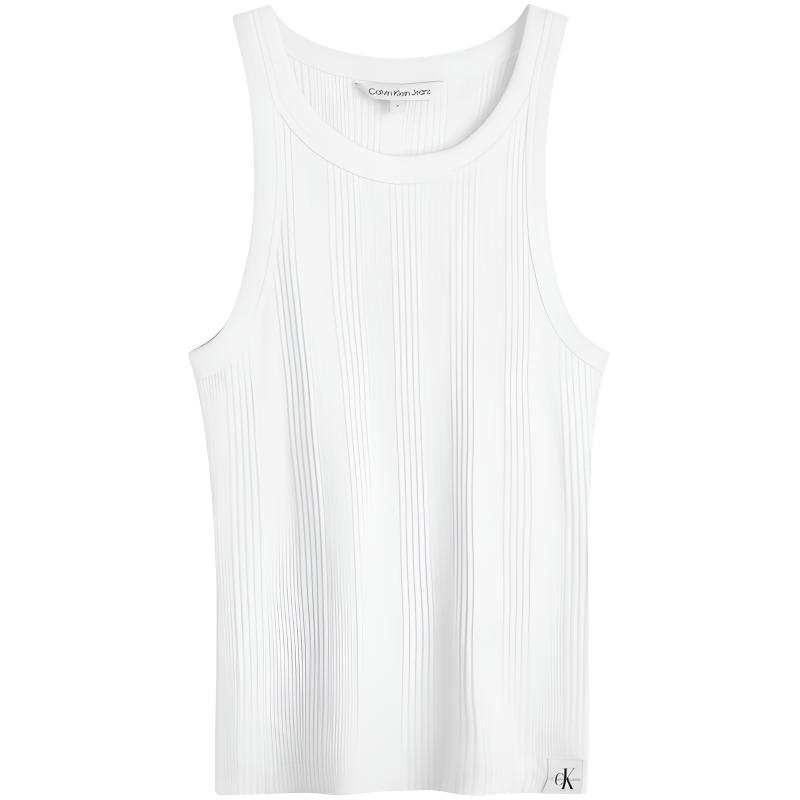 CALVIN KLEIN SS24 T Shirt Women's Moon White