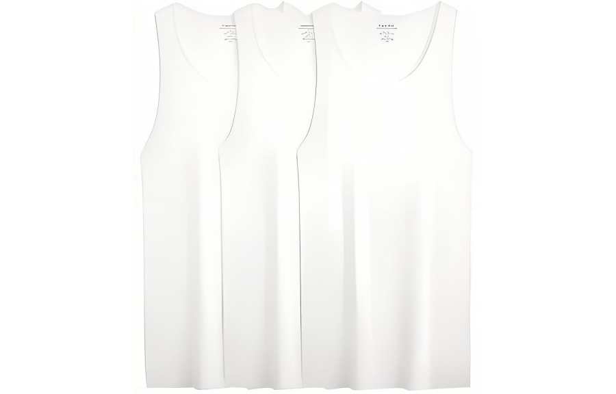 CALVIN KLEIN Tank Top Men's 3 Pack Moon White