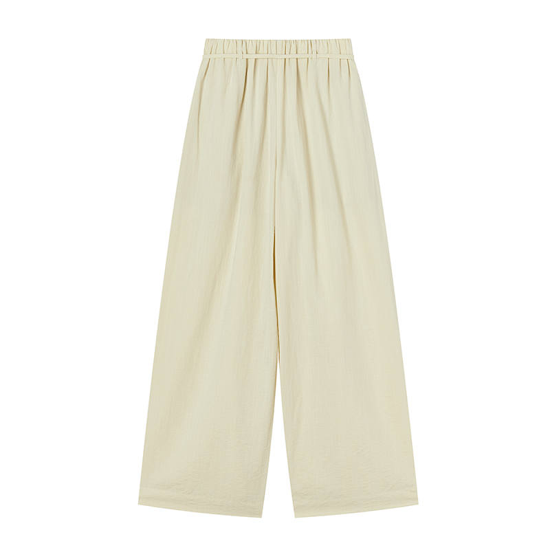 XIANGYING Casual Pants Women's Moderate Wide Leg Pants