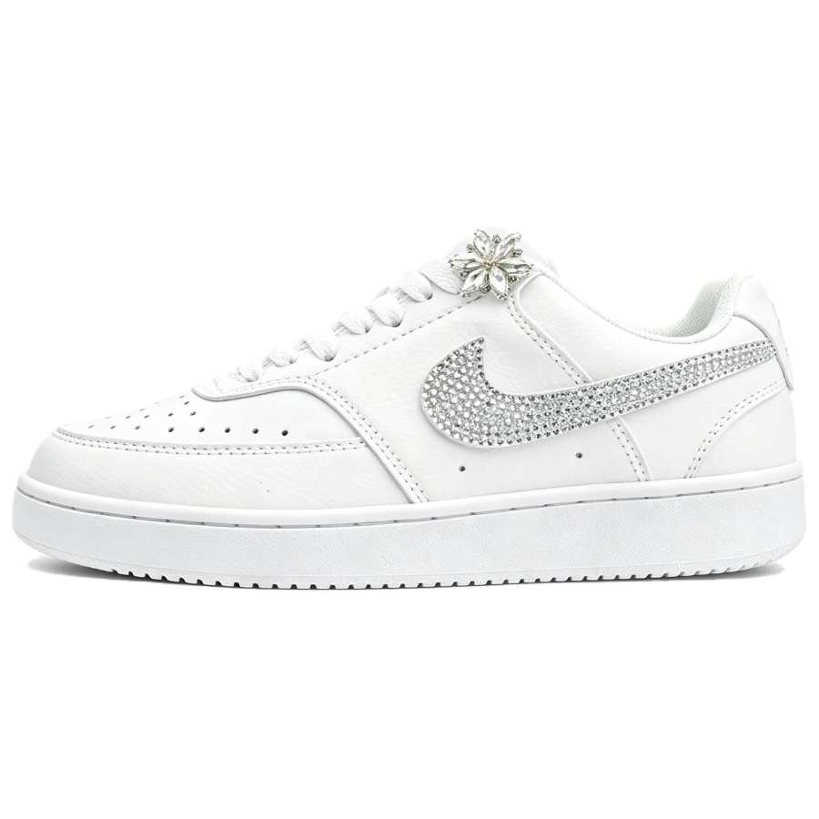 Nike Nike Court Vision 1 Skateboard Shoes Women's Low Top Silver