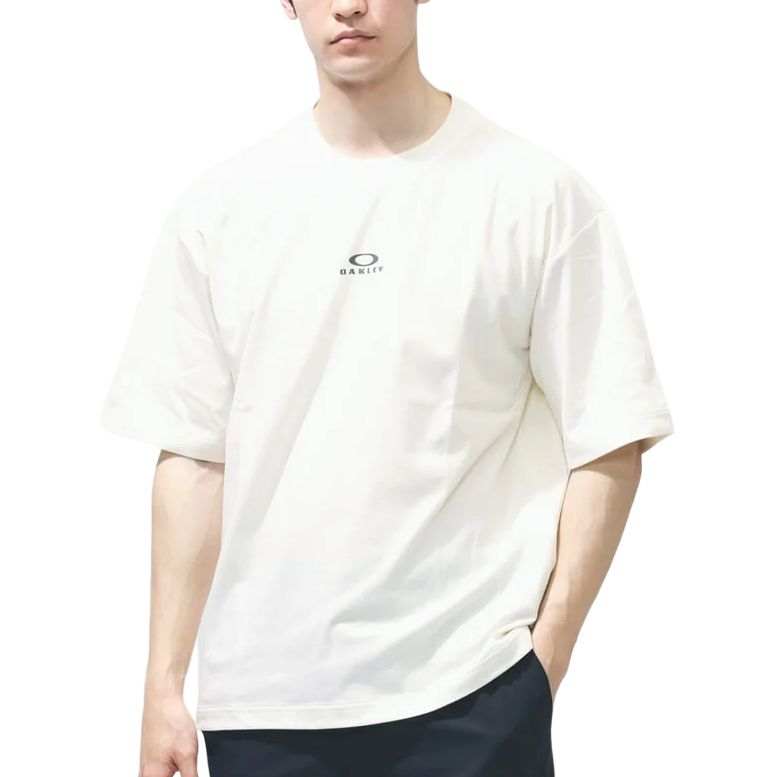Oakley Quick Dry T Shirts Men's Porcelain White Crew Neck Moderate