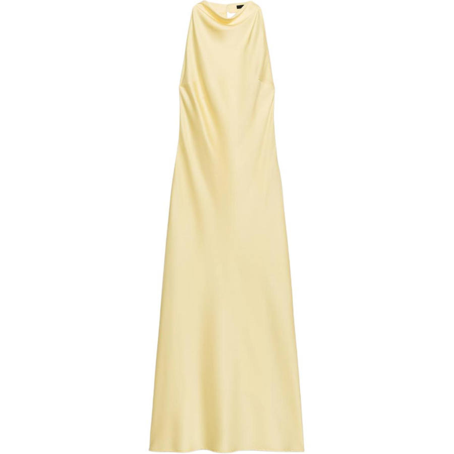 ZARA Sleeveless Dresses Women's Yellow Moderate