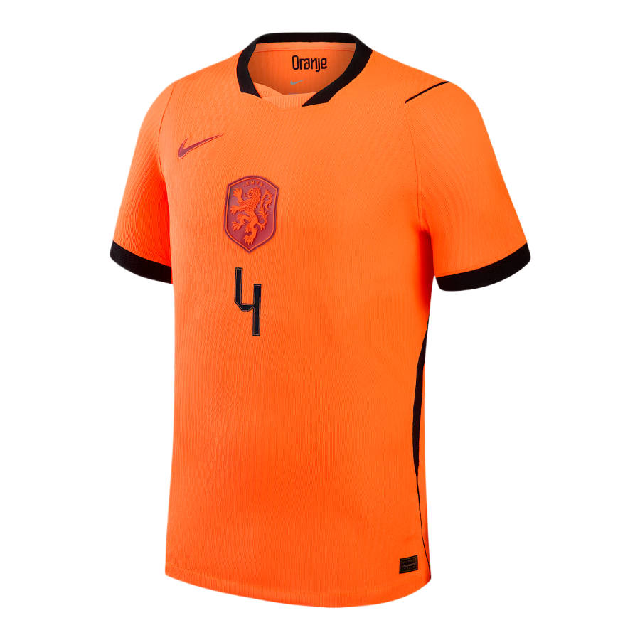 Nike Nike Dutch National Team Soccer Jerseys Men's Orange V Neck Moderate