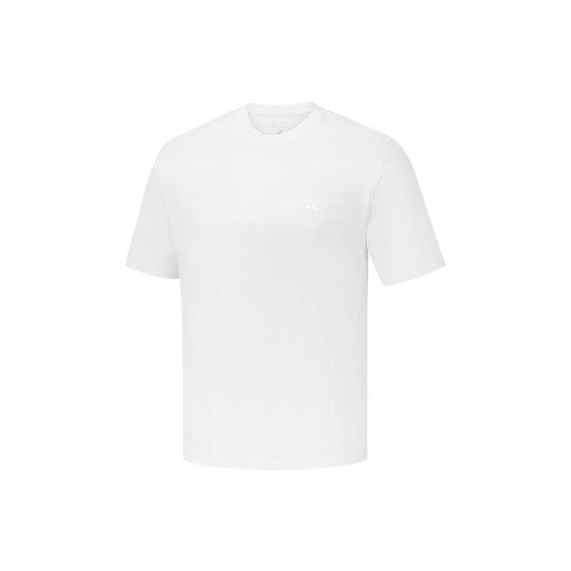 Skechers T Shirts Men's Bright White 0019 Crew Neck Moderate Straight Fit