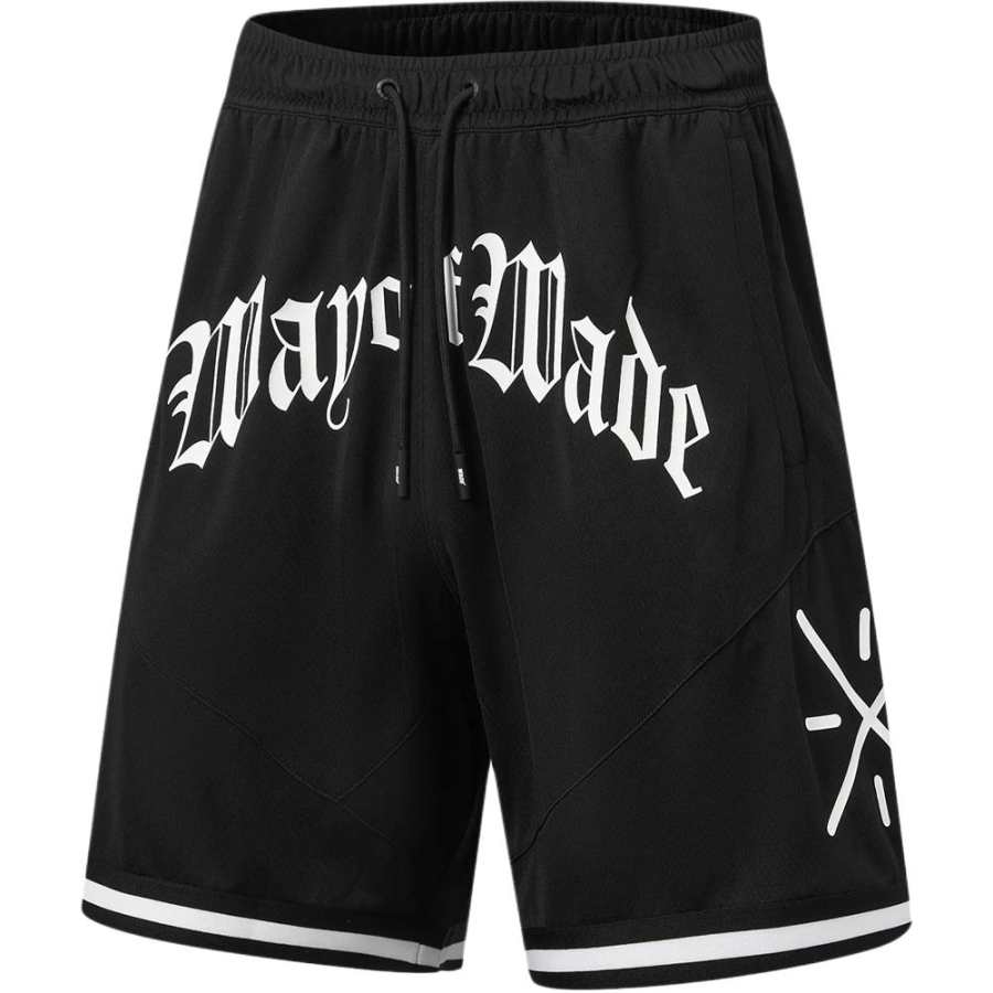 Li-Ning Li Ning Basketball Shorts Men's Black Moderate Straight Fit Pants