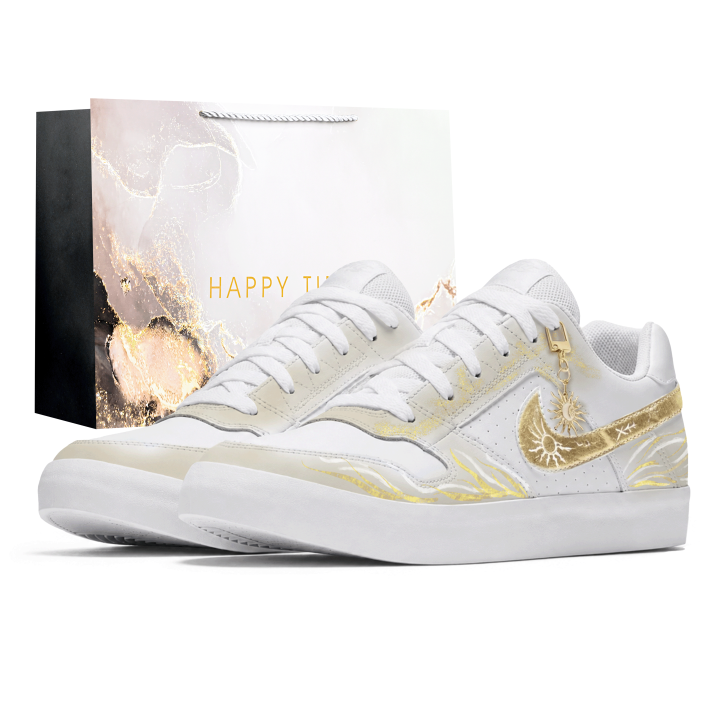 Nike Nike SB Delta Skateboard Shoes Unisex Low Top Gold