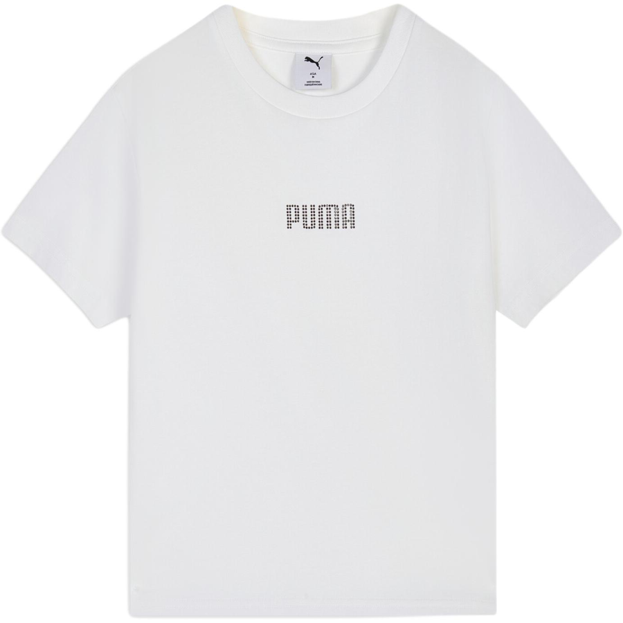 PUMA T Shirts Women's White 02 Crew Neck