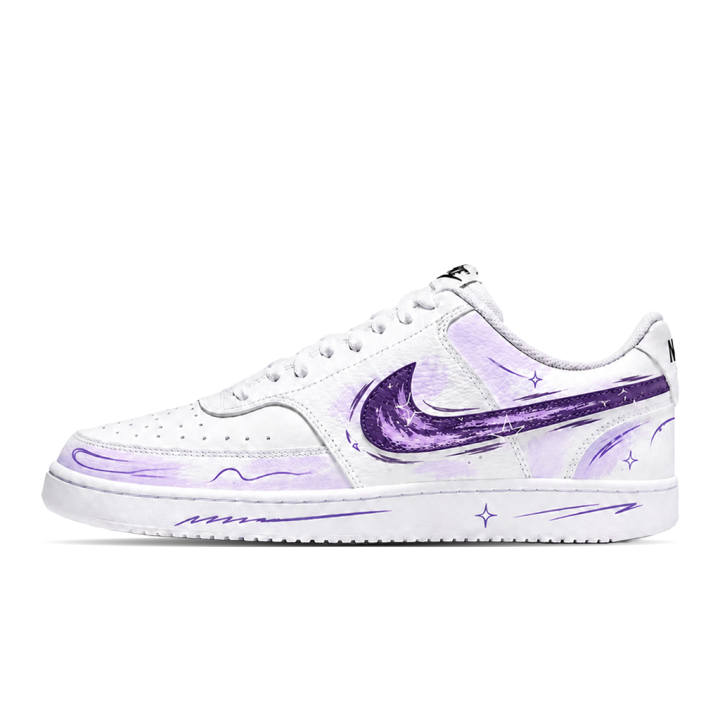 Nike Nike Court Vision 1 Skateboard Shoes Unisex Low Top Black White