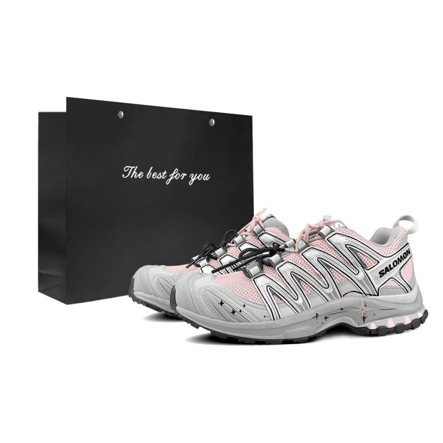 SALOMON XA PRO 3D Running Shoes Unisex Low Top Pink