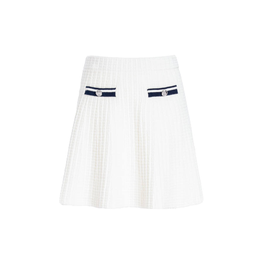 PINKO Casual Short Skirts Women's White Thin Short Skirt A Line Skirt
