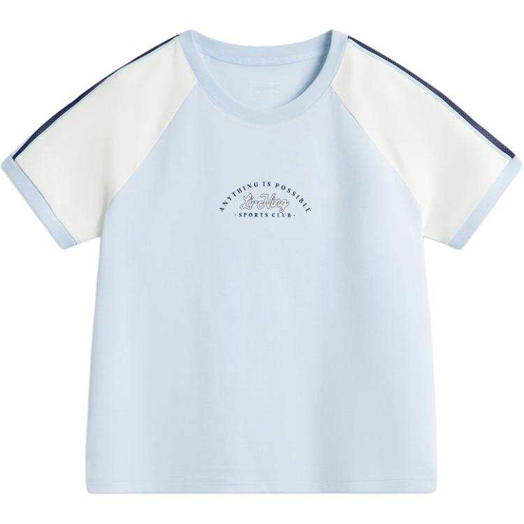 Li-Ning Li Ning T Shirts Women's Crew Neck Moderate