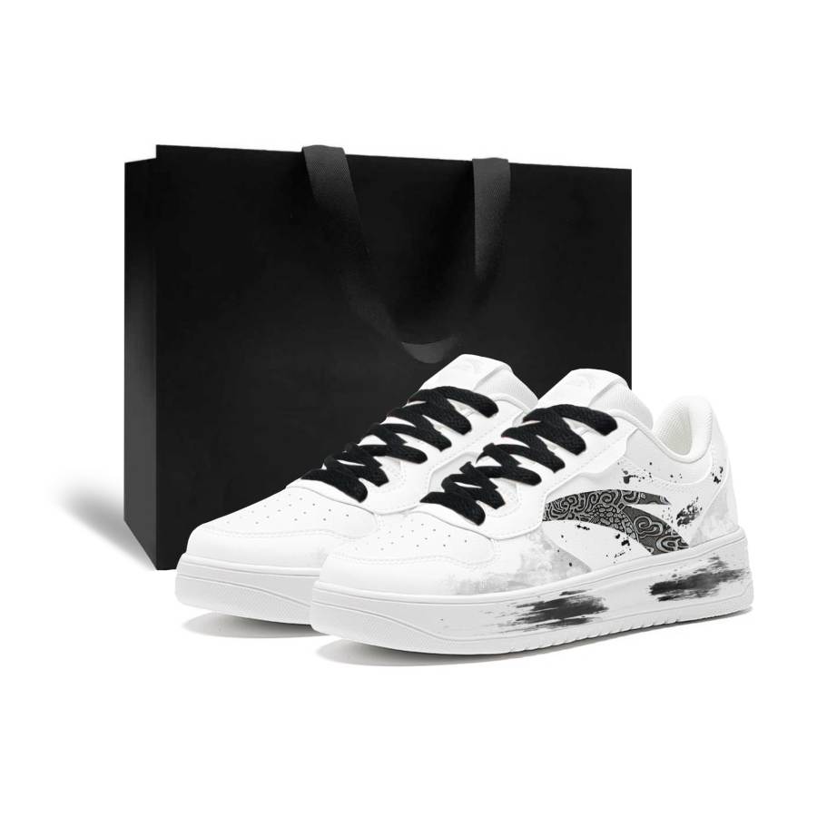 ANTA Easy Skateboard Shoes Men's Low Top Gray