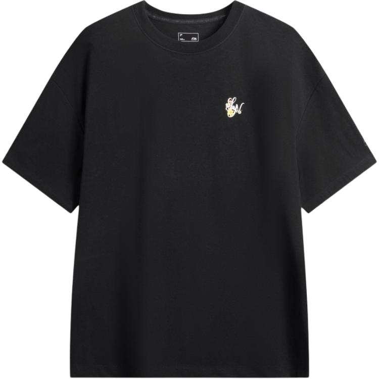 Li-Ning Li Ning T Shirts Women's Crew Neck Moderate Straight Fit
