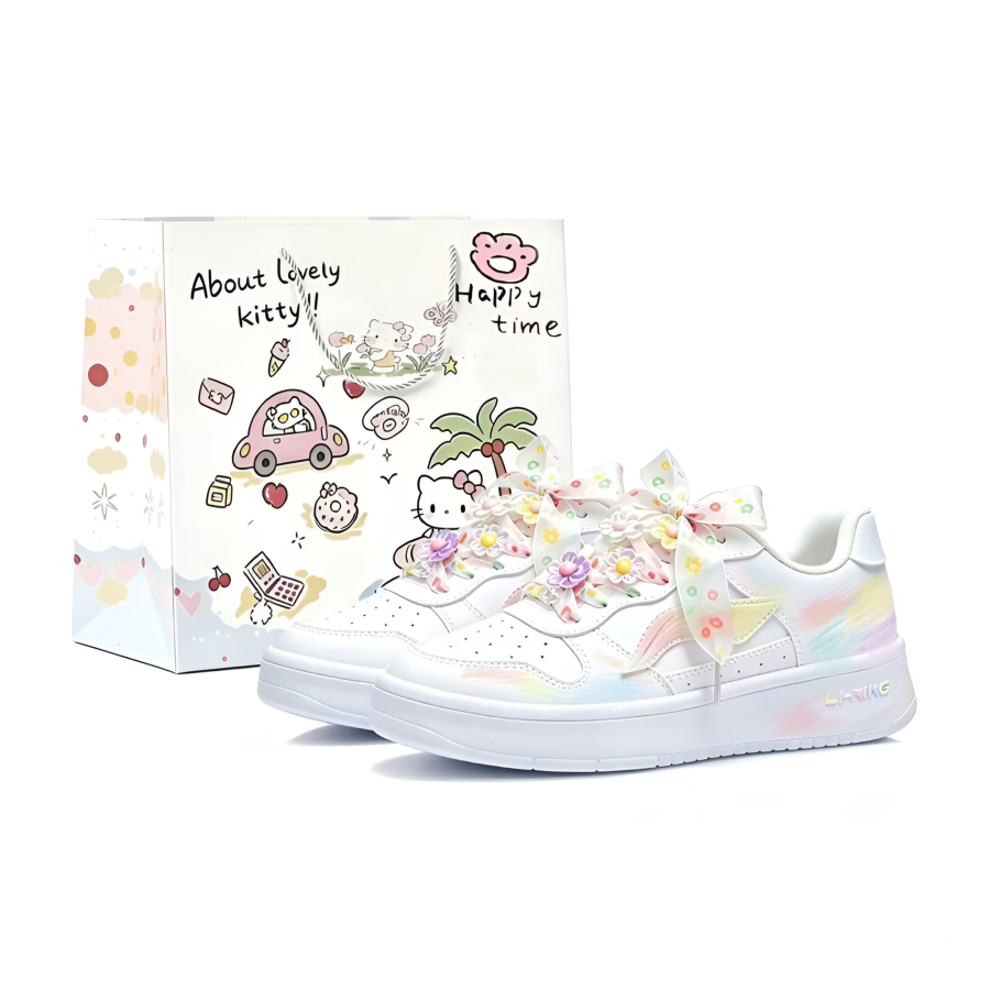 Li-Ning Li Ning Floating Boat Skateboard Shoes Women's Low Top Dopamine Dressing