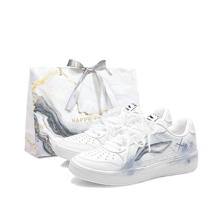 Li-Ning Li Ning Floating Boat Skateboard Shoes Men's Low Top White
