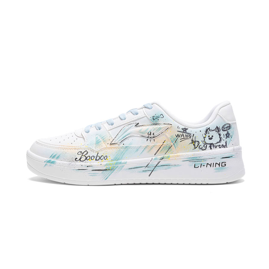 Li-Ning Li Ning January 1.0 Skateboard Shoes Men's Low Top White/Green