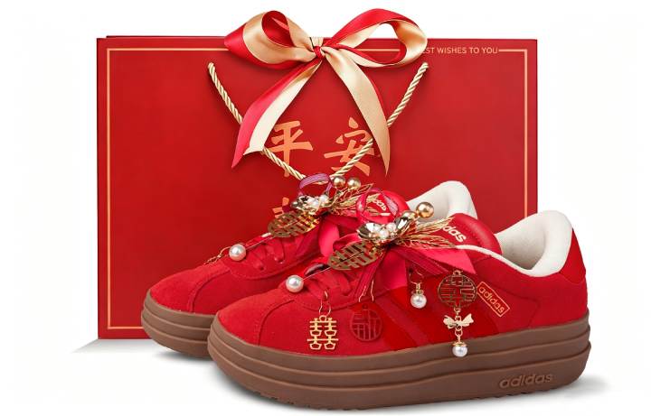 Adidas Adidas VL Court Bold German Army Trainers Women's Low Top Red