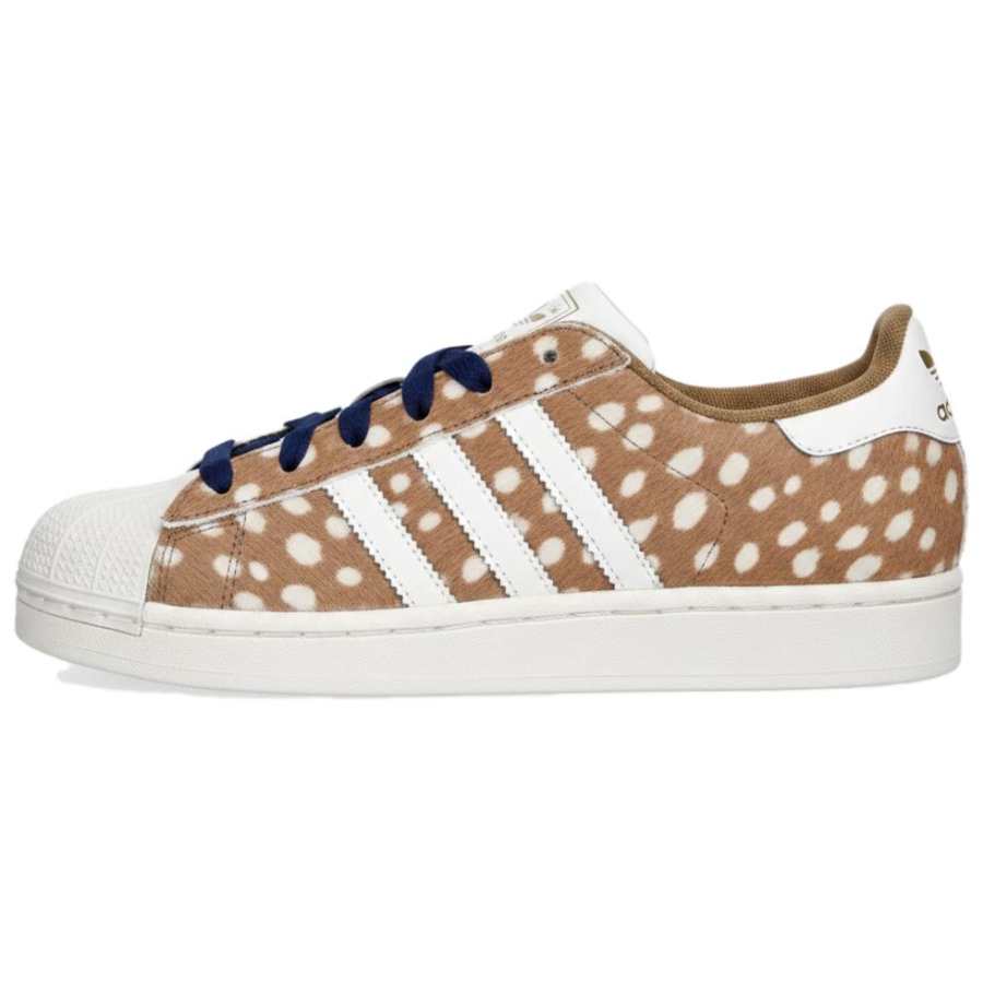 Adidas Originals Superstar 2 Skateboard Shoes Women's Low Top Light Brown White