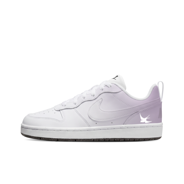 Nike Nike Court Borough Skateboard Shoes Unisex Low Top White/Purple