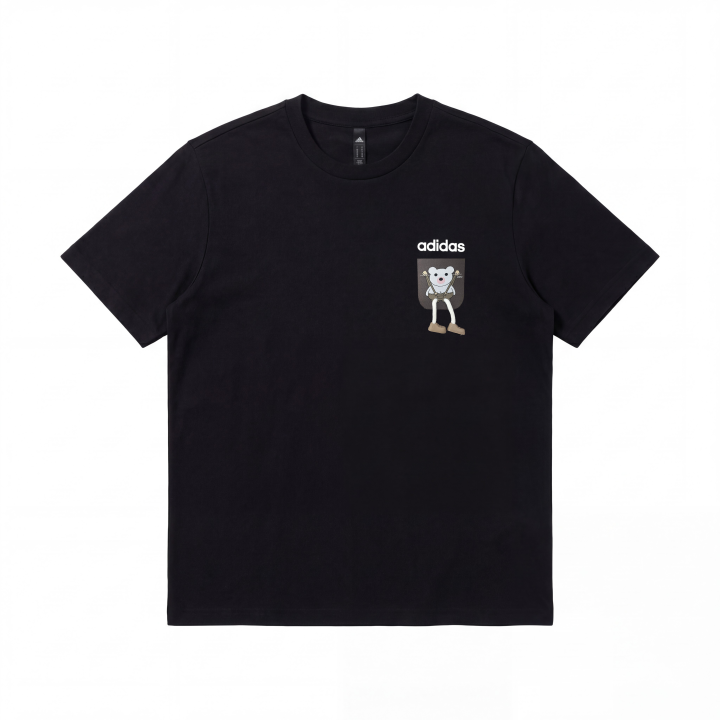 Adidas Adidas T Shirts Unisex Black Crew Neck Moderate