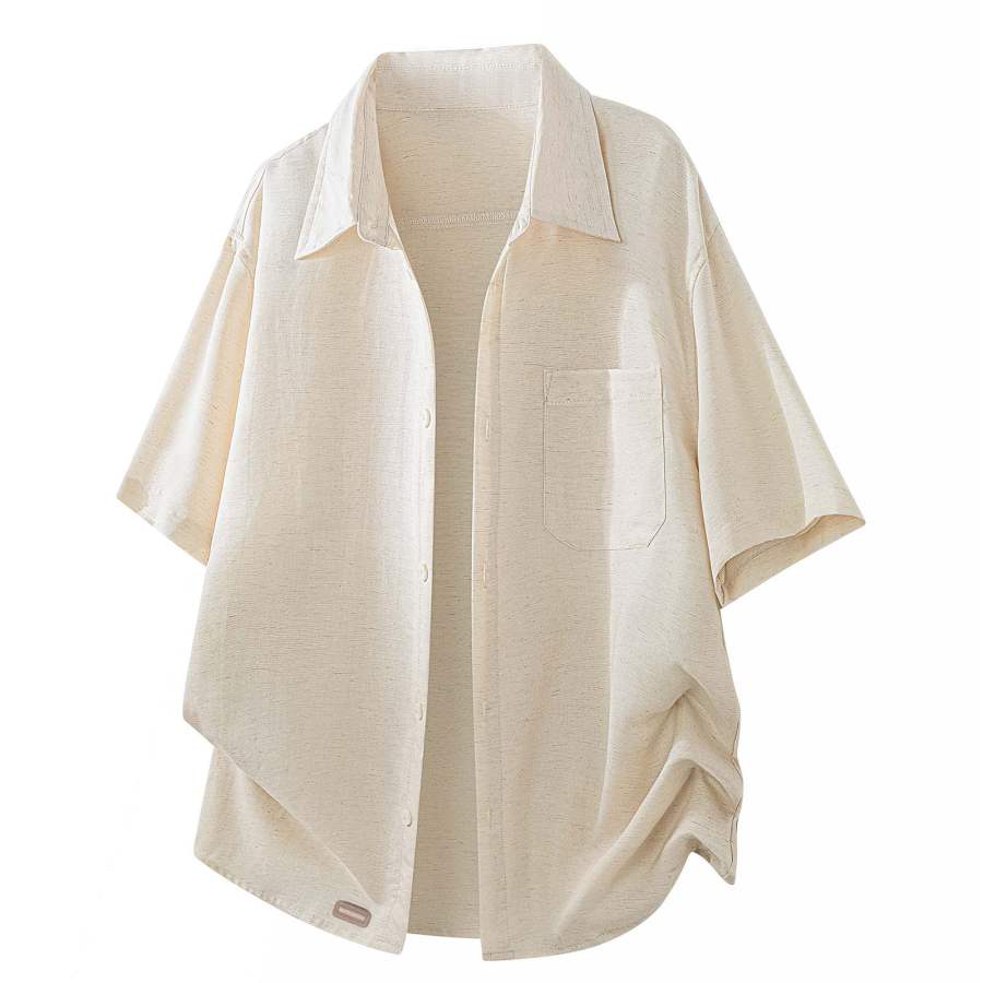 WARRIOR WARRIOR Shirts Unisex Lapel Moderate Straight Fit